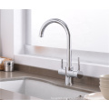YL-901 Factory price double handle three way filtered drinking mixer tap water purifier kitchen sink faucet